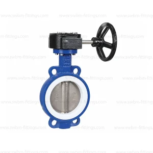 CI Butterfly Valve Wafer SS Disc PTFE Seat G/O