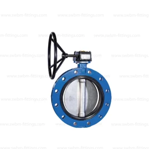 CI DOUBLE FLANGE BUTTERFLY VALVE G/O SS DISC