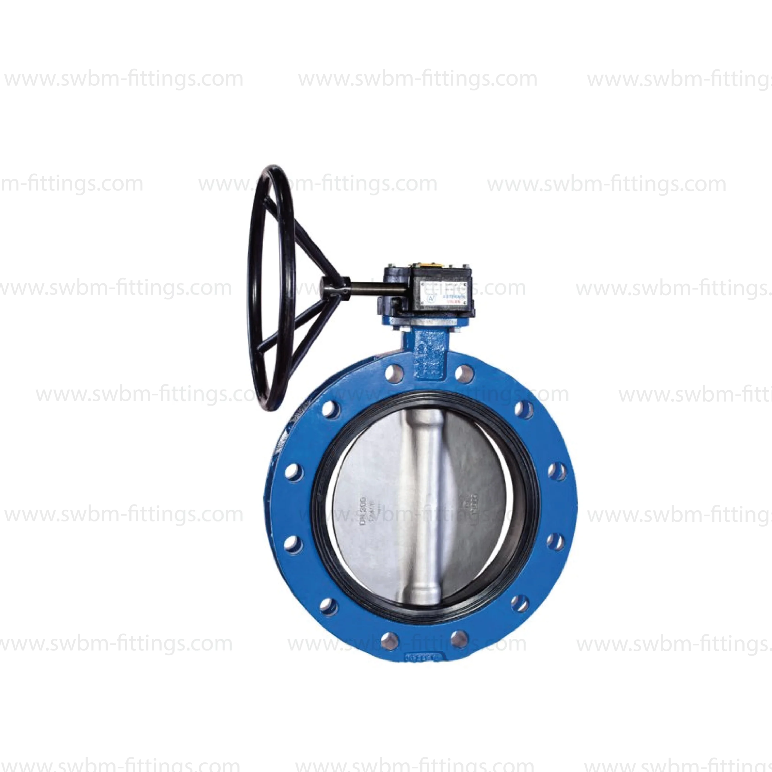 CI DOUBLE FLANGE BUTTERFLY VALVE G/O SS DISC
