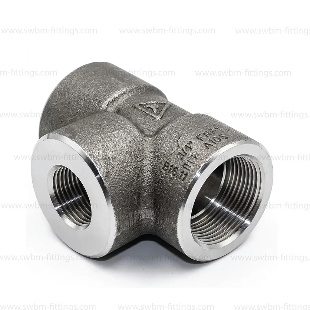 CS A105N 3000 PSI REDUCING TEE - SOCKET-WELD