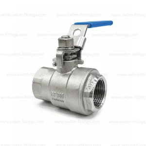 SS316 2PC BALL VALVE 2000 WOG NPT