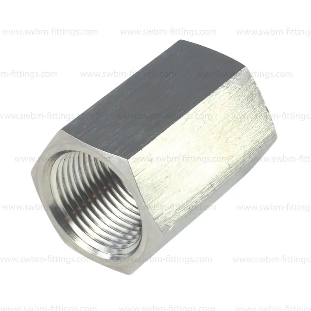 SS316L 10000 PSI HEX COUPLING / SOCKET - THREADED