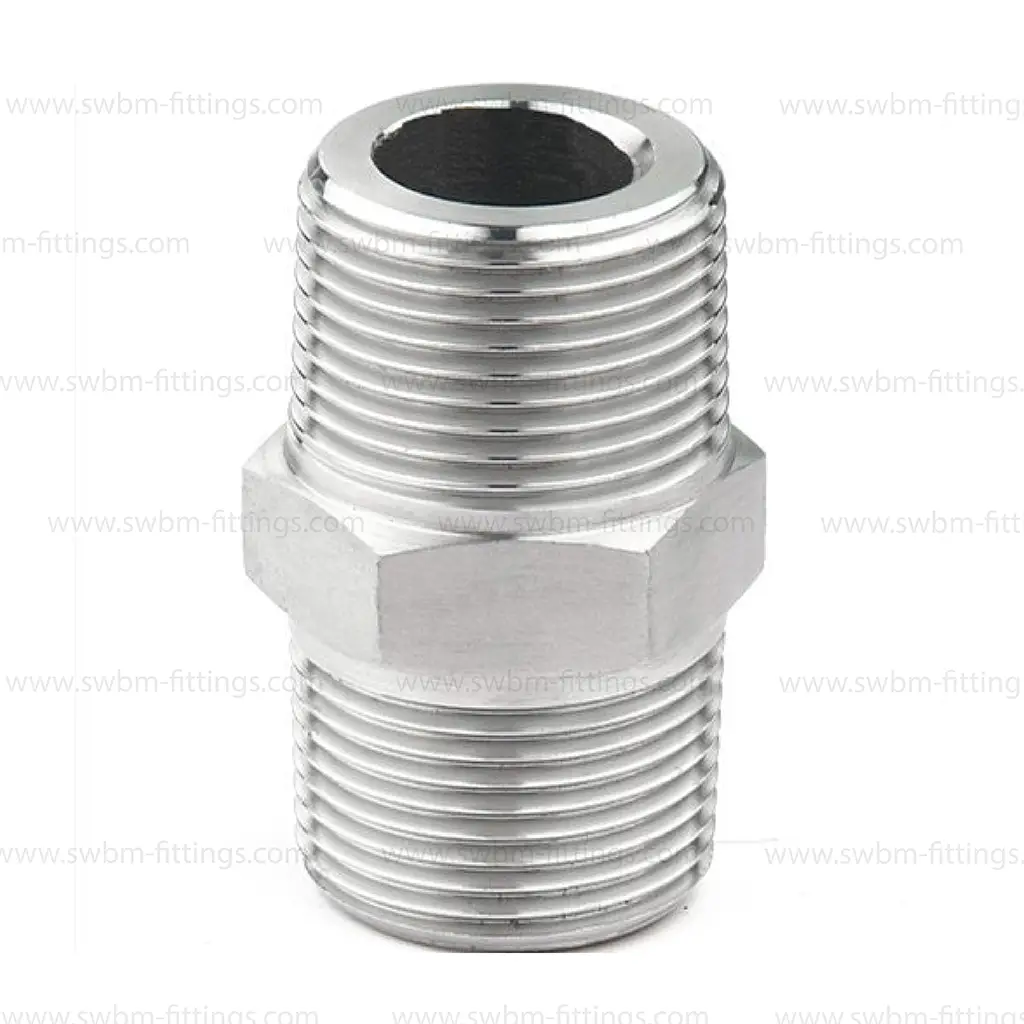 SS316L 10000 PSI HEX NIPPLE NPT