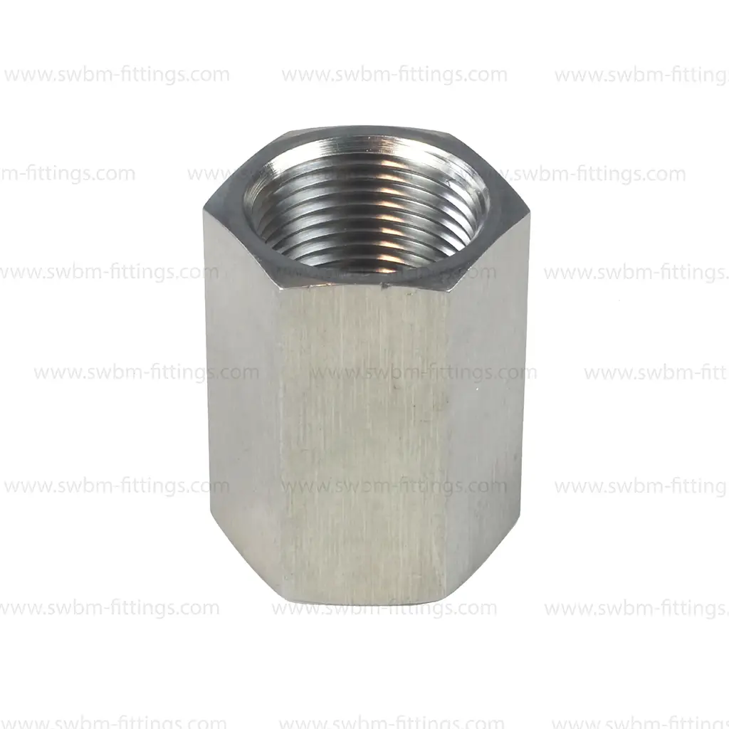 SS316L 6000 PSI HEX COUPLING / SOCKET - THREADED