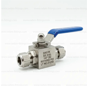 SS316L Ball Valve 6000 PSI OD X OD
