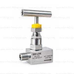 SS316L NEEDLE VALVE 10000PSI MALE X FEMALE